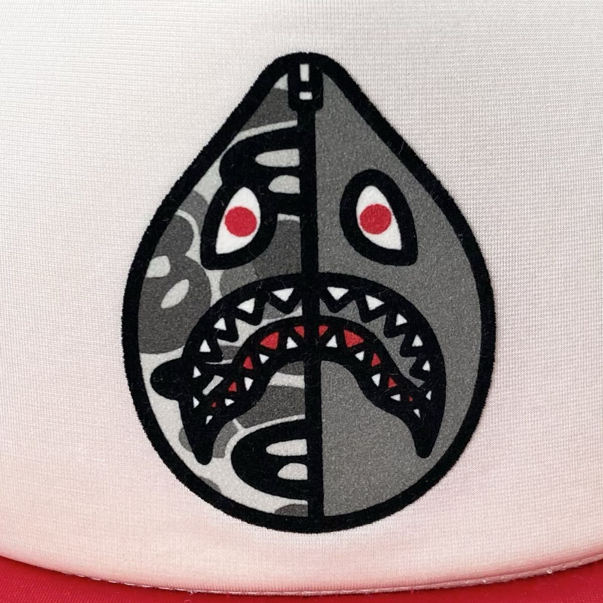 BAPE テリヤキ星人 メッシュ キャップ a bathing ape shark trucker