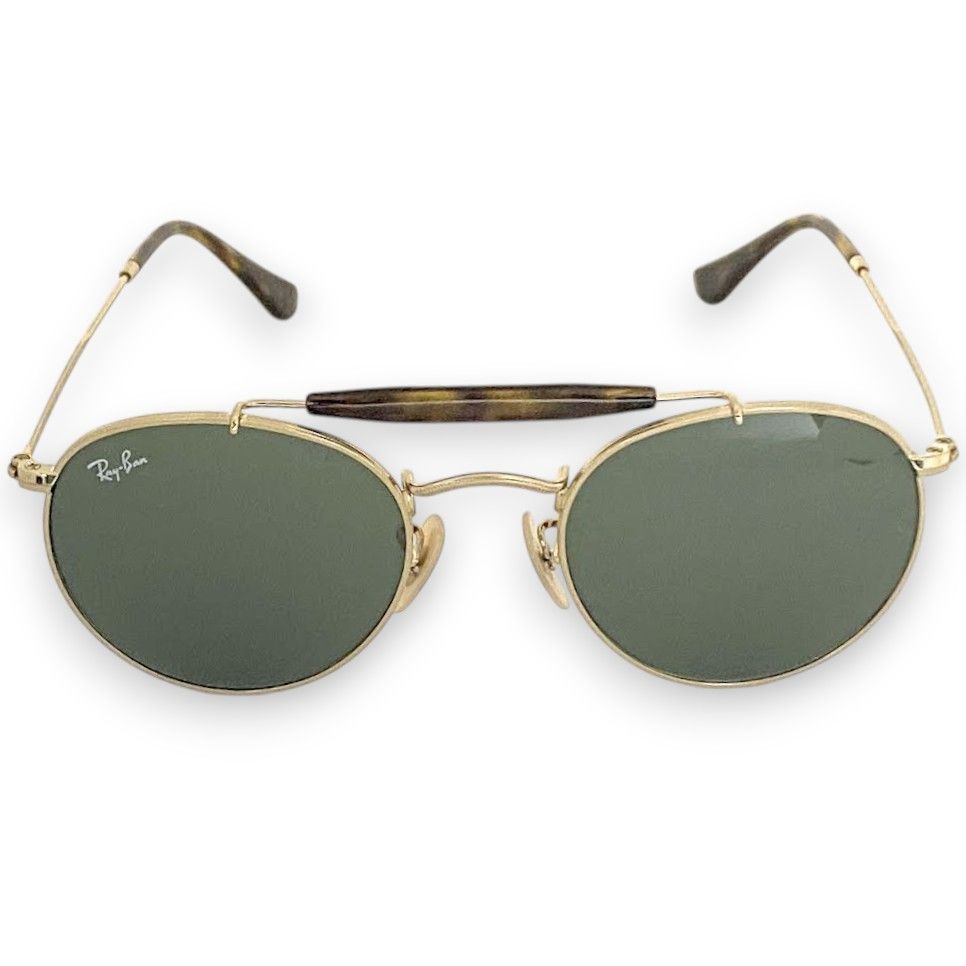 レイバン　サングラス　美品　ダブルブリッジ Ray Ban レイバン RB3747 ラウンド ダブルブリッジ サングラス 眼鏡