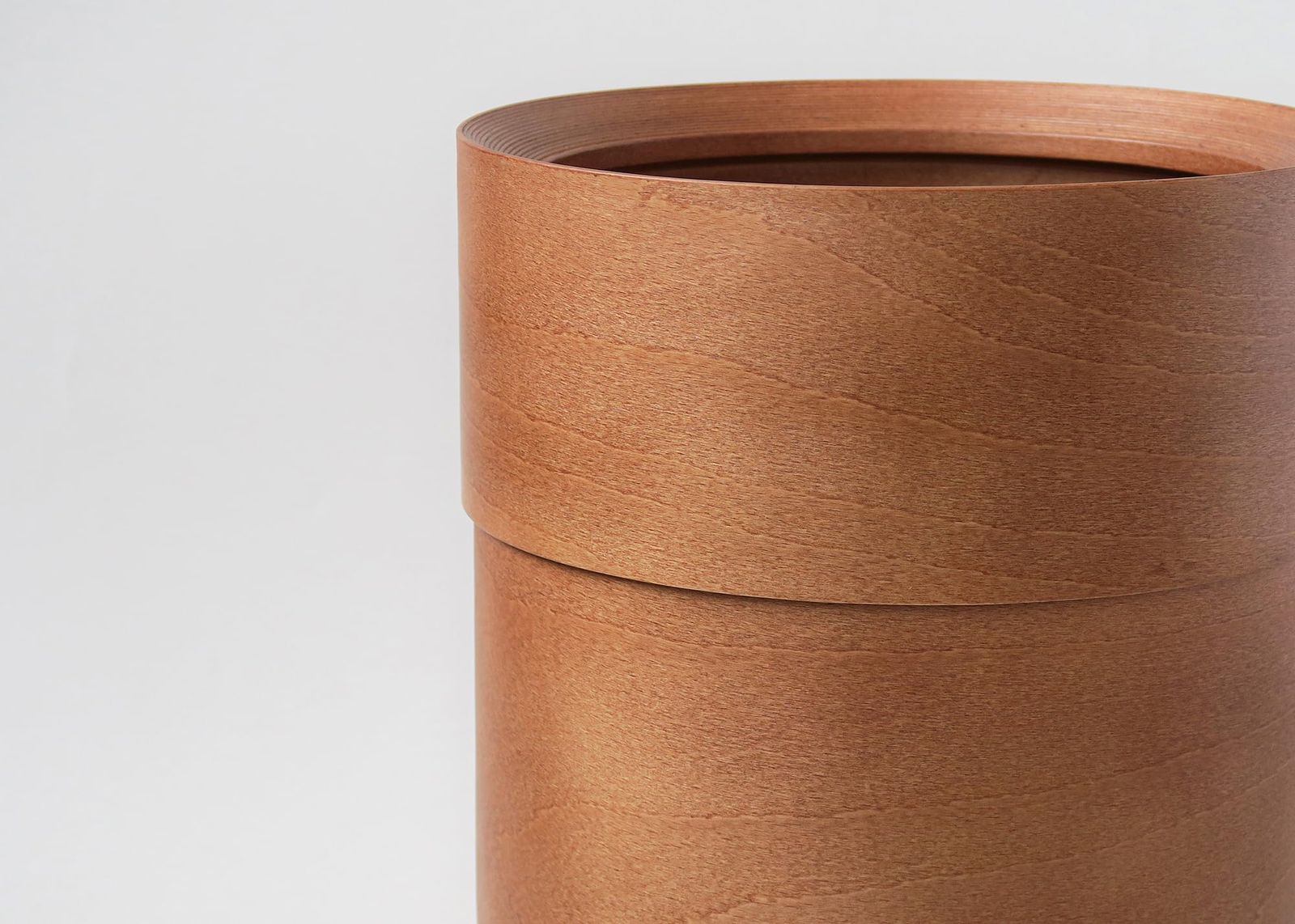 日本製 IB DF 417 キャラメルブラウン ゴミ箱 木製 BUNACO 袋が見えないダストボックス