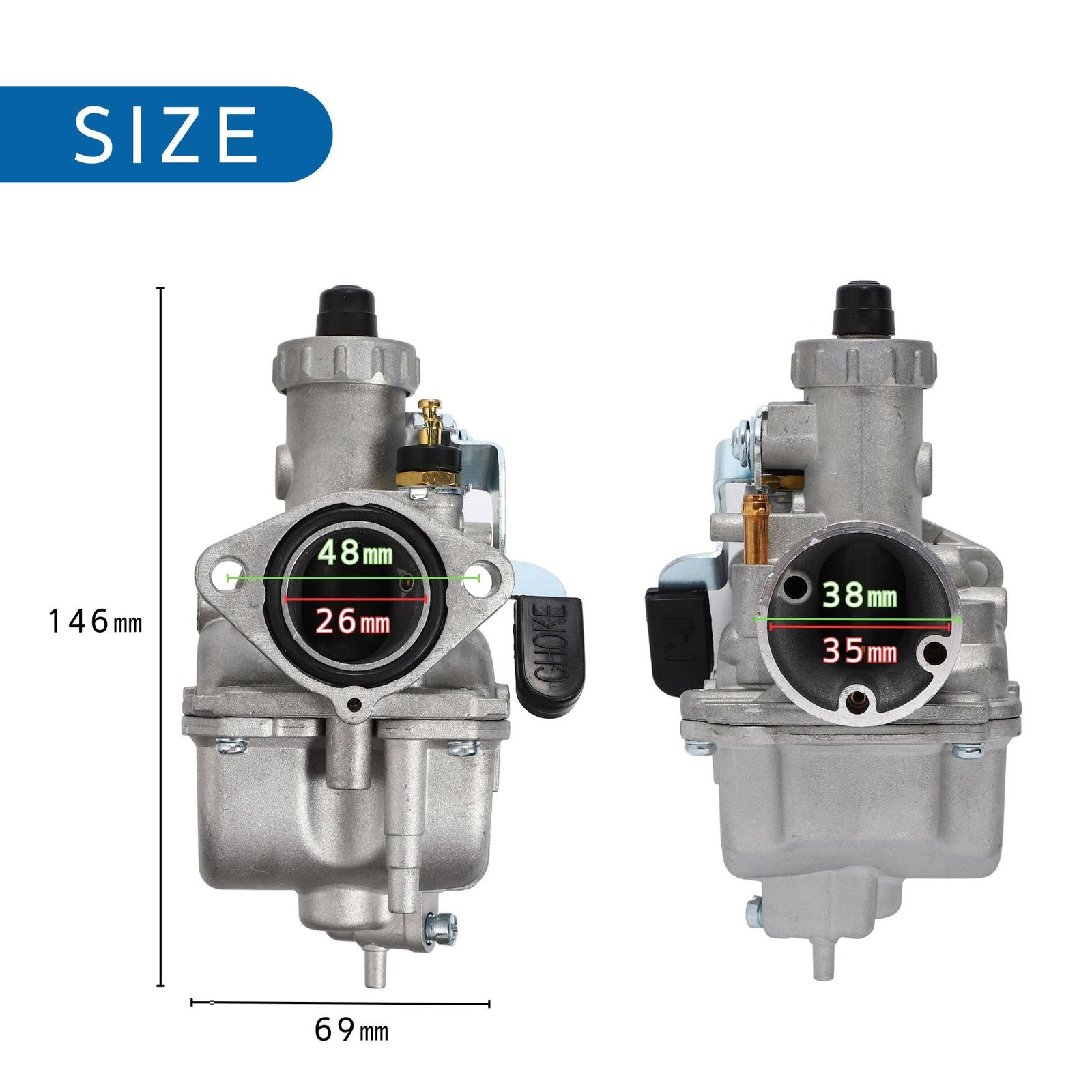 カブ シャリー ゴリラ モンキー ダックス 26φ VM22 125cc-140cc セット