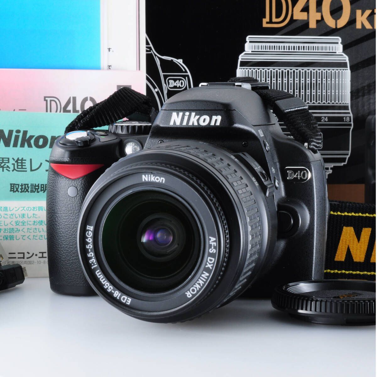 ニコン】Nikon D40 デジタル一眼レフ + AF-S DX 18-55mm F3.5-5.6G II