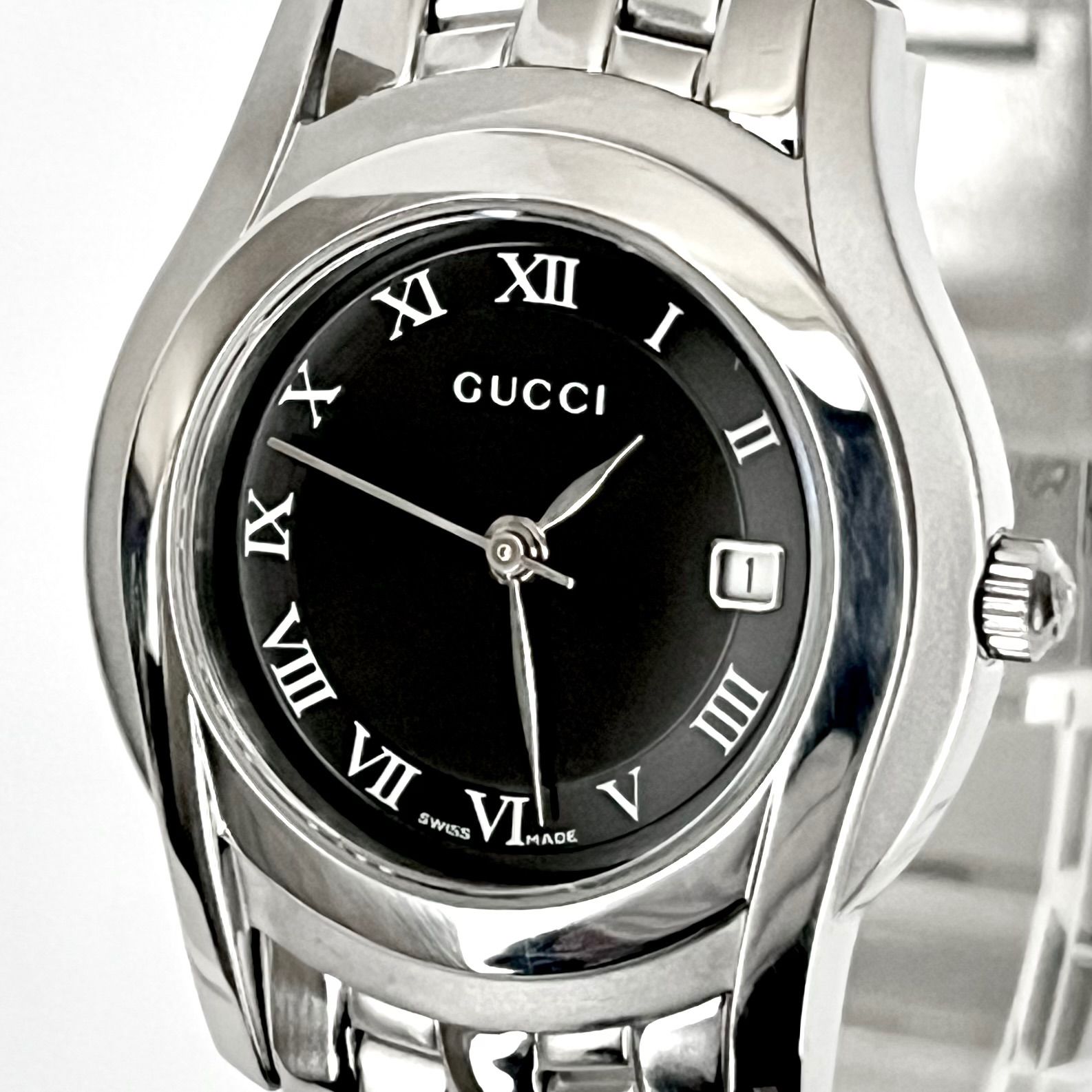 稼働　GUCCI 5500L レディース　外装超音波洗浄済　新品電池交換済 稼働 GUCCI 5500L外装超音波洗浄、クリーニング済 電池交換済 稼働