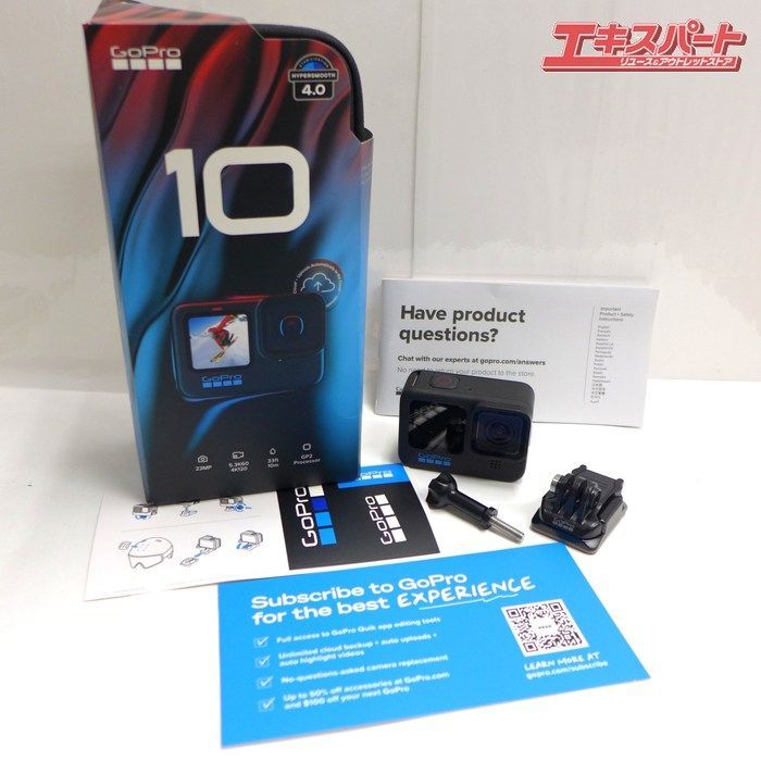 中古 Go Pro ゴープロ HERO 10 BLACK アクションカメラ 64GBメモリー 