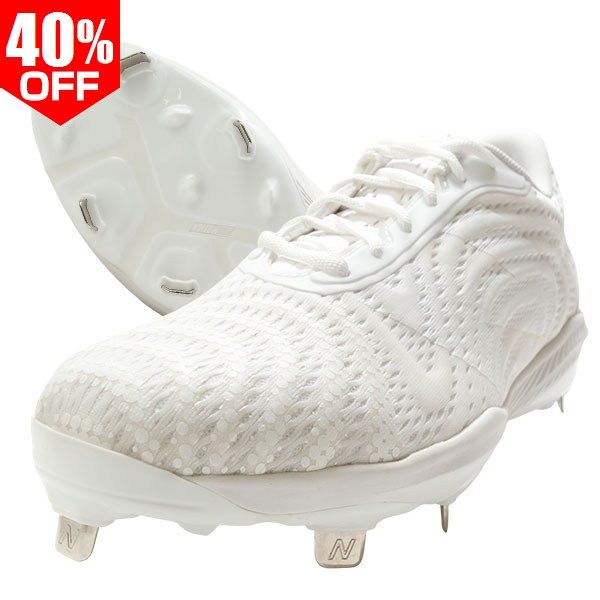 ホワイト・27cm限定】【右足にアッパー縫い加工済】野球 スパイク