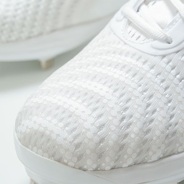 ホワイト・27cm限定】【右足にアッパー縫い加工済】野球 スパイク