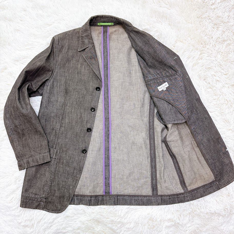 美品】Paul Smith ポールスミス デニムジャケット テーラード コットン
