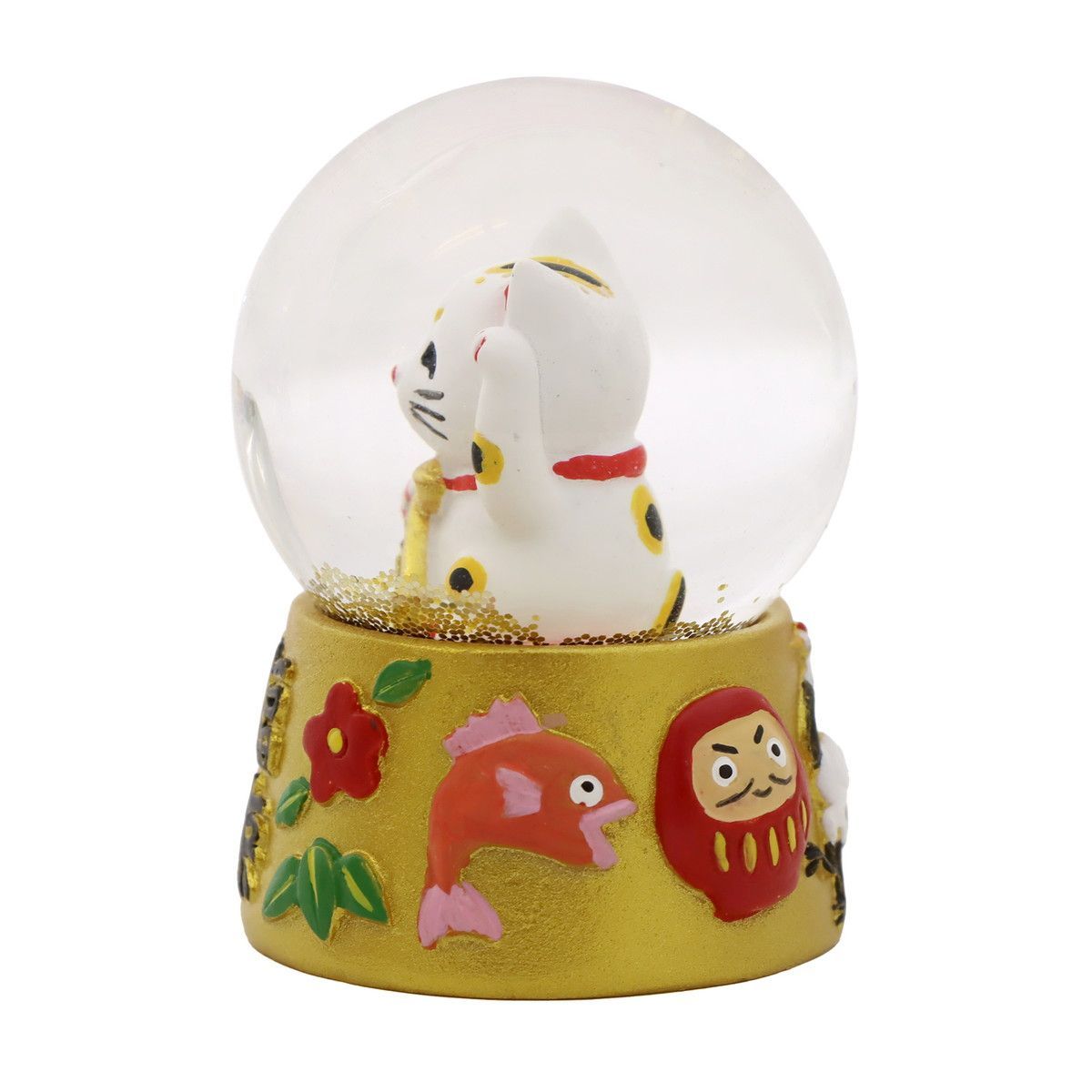 日本土産 スノードーム 招き猫 JAPAN Snow Globe 招福万来 文化