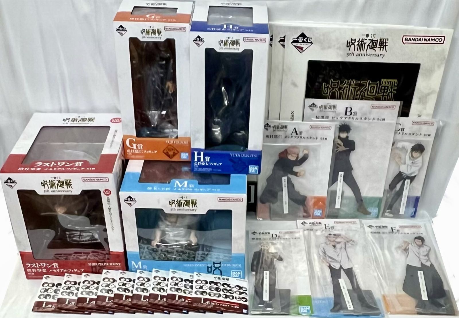 未開封、一部箱傷みあり 一番くじ 呪術廻戦 5th anniversary 12種33個