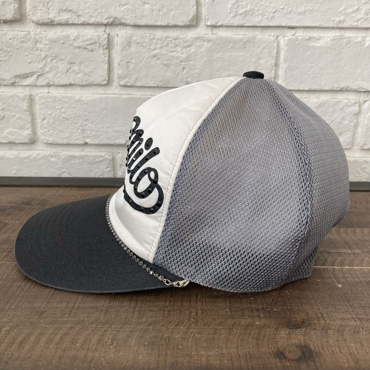 スワロフスキー Baby Milo Logo メッシュ キャップ a bathing ape BAPE