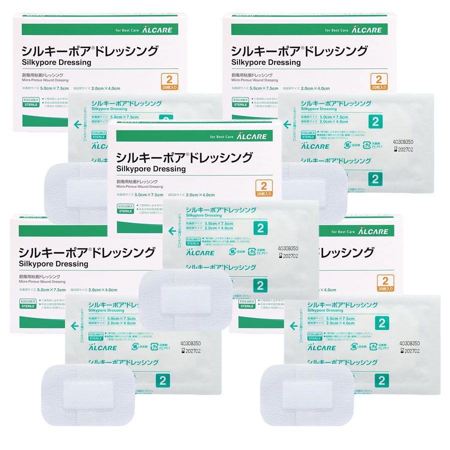 シルキーポア ドレッシング （20枚入）2号 5個 4,150円