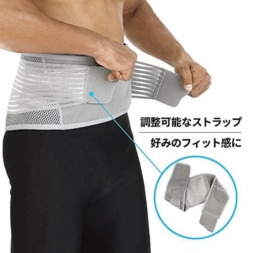 3M 腰サポーター こし用 しっかり保護用 大きめサイズ 高通気 ブラック