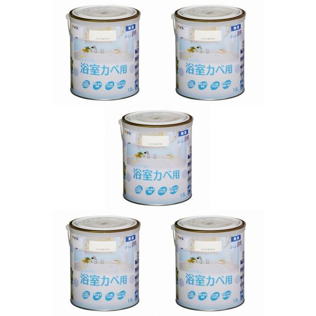 アサヒペン NEW水性インテリアカラー浴室カベ 1．6L バニラ 