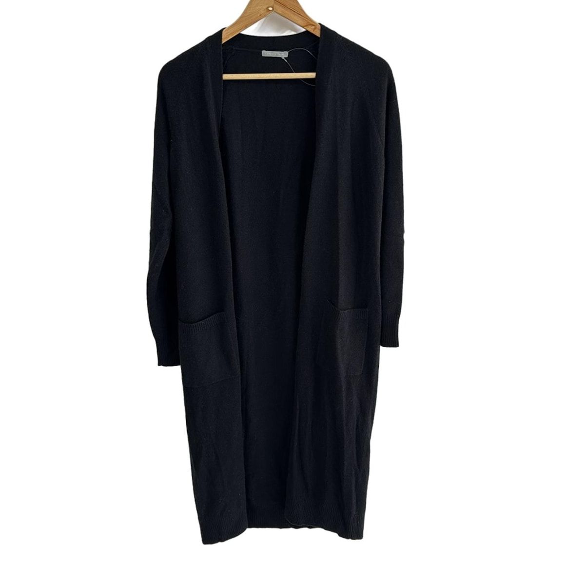 極美品　theory luxe ロングカーディガン　ブラック38 定価約5万円 theory luxe(セオリーリュクス) カーディガン サイズ38 M レディース美