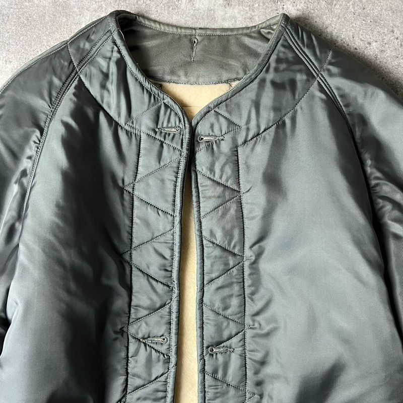 50s 黒タグ USAF 米軍実物 ウール パイル ライナー ジャケット M-S