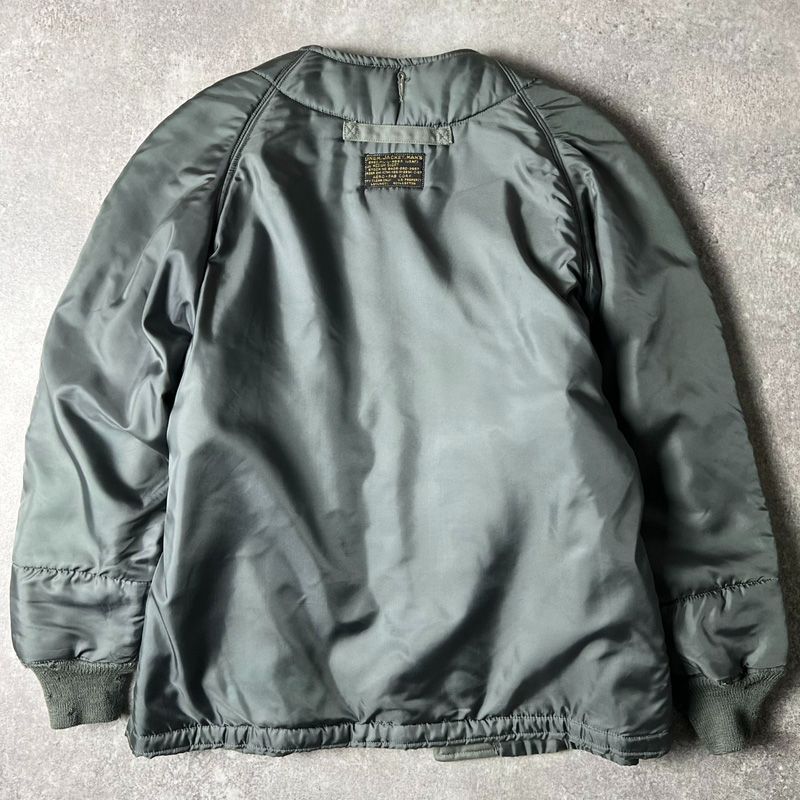 50s 黒タグ USAF 米軍実物 ウール パイル ライナー ジャケット M-S