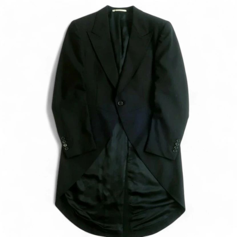 HACKETT LONDON ロングコート オールウール 襟付き オーバーサイズ