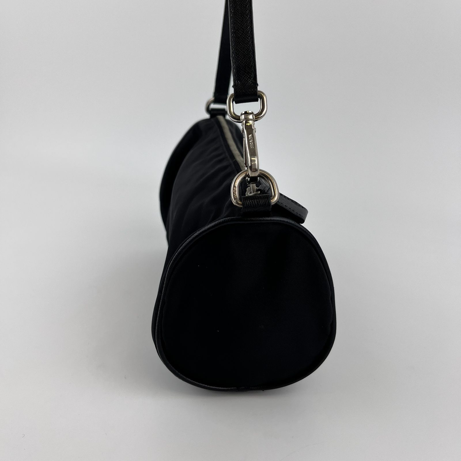 中古】PRADA プラダ ハンドバッグ ブラック ナイロン ヴィンテージ  