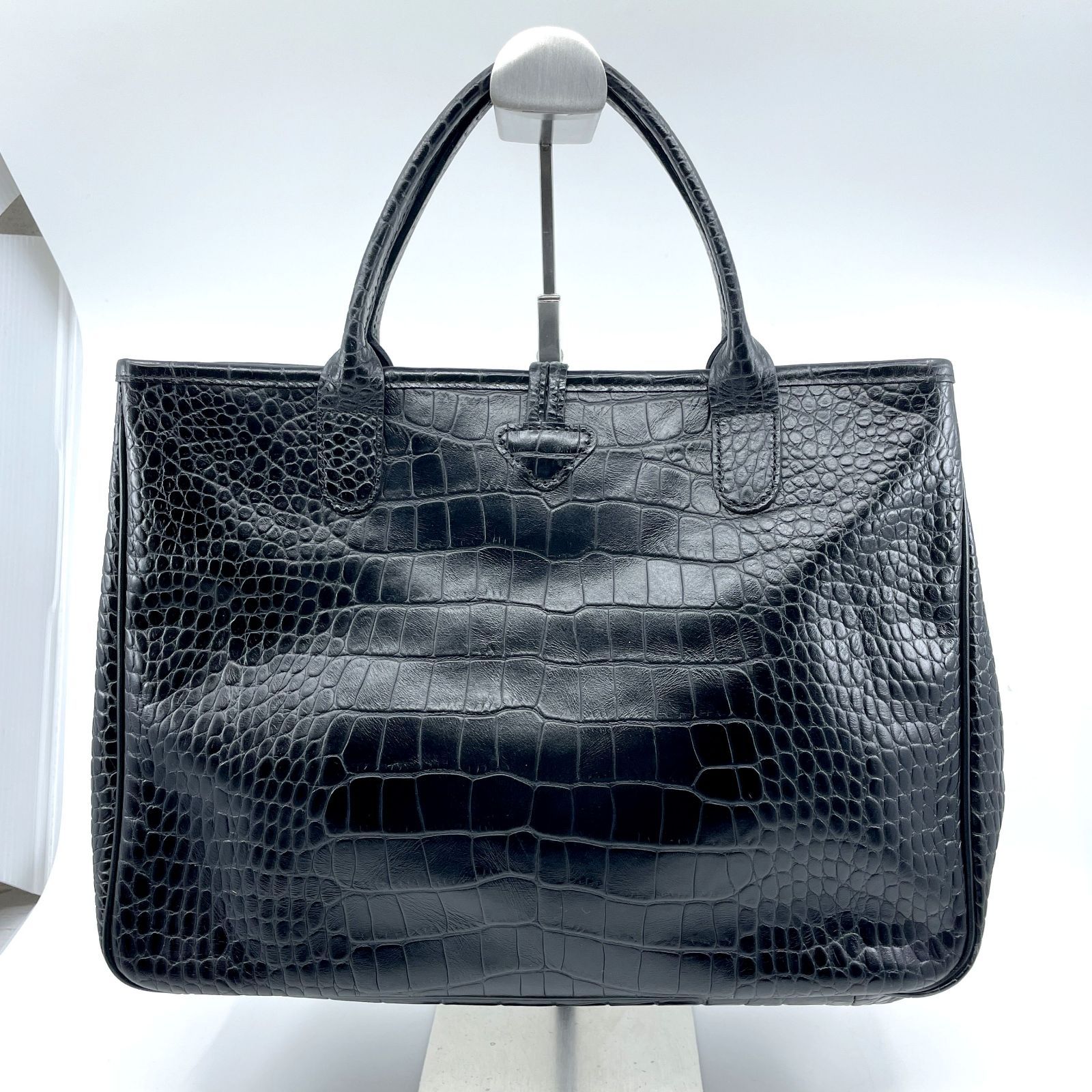 LONGCHAMP ロンシャン ロゾ トートバッグ ハンドバッグ クロコ調