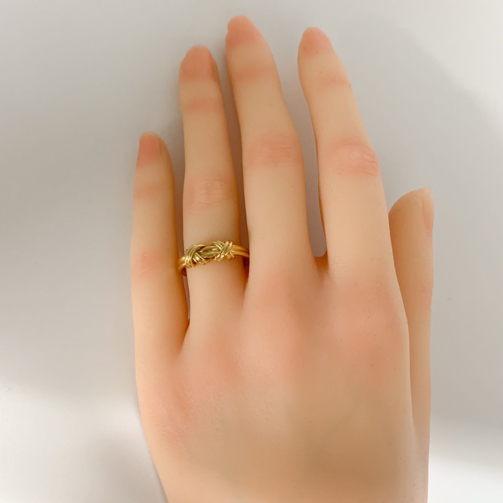 中古】TIFFANY&Co. ティファニーダブルシグネチャー 750 リング K18