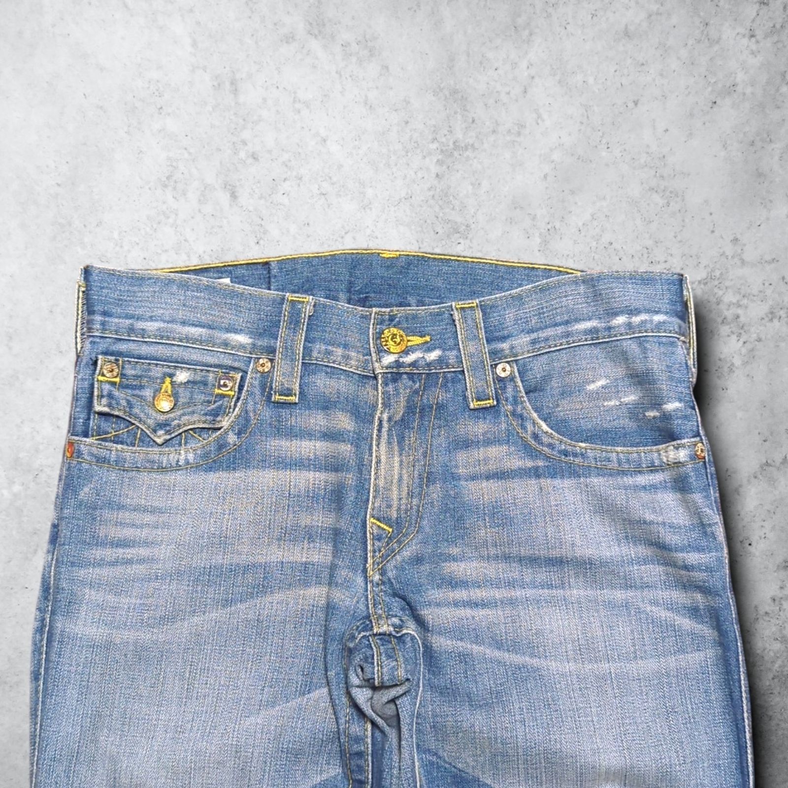 TRUE RELIGION トゥルーレリジョン BILLY ビリー ドクロ スカル バラ