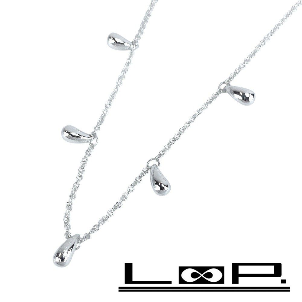 ティファニー □新同□磨き済□ ティアドロップ 5P ネックレス