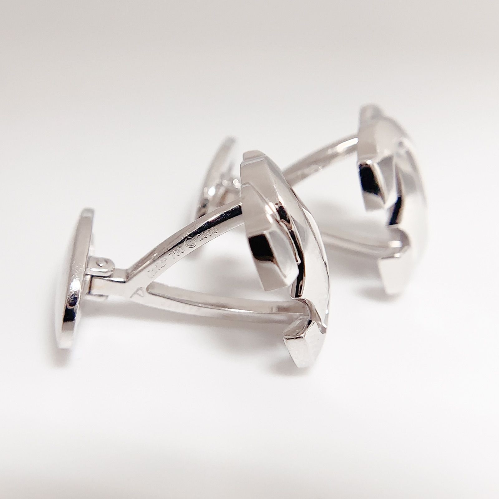 中古】CARTIER カルティエ 2C 750 カフス K18 ホワイトゴールド - メルカリ