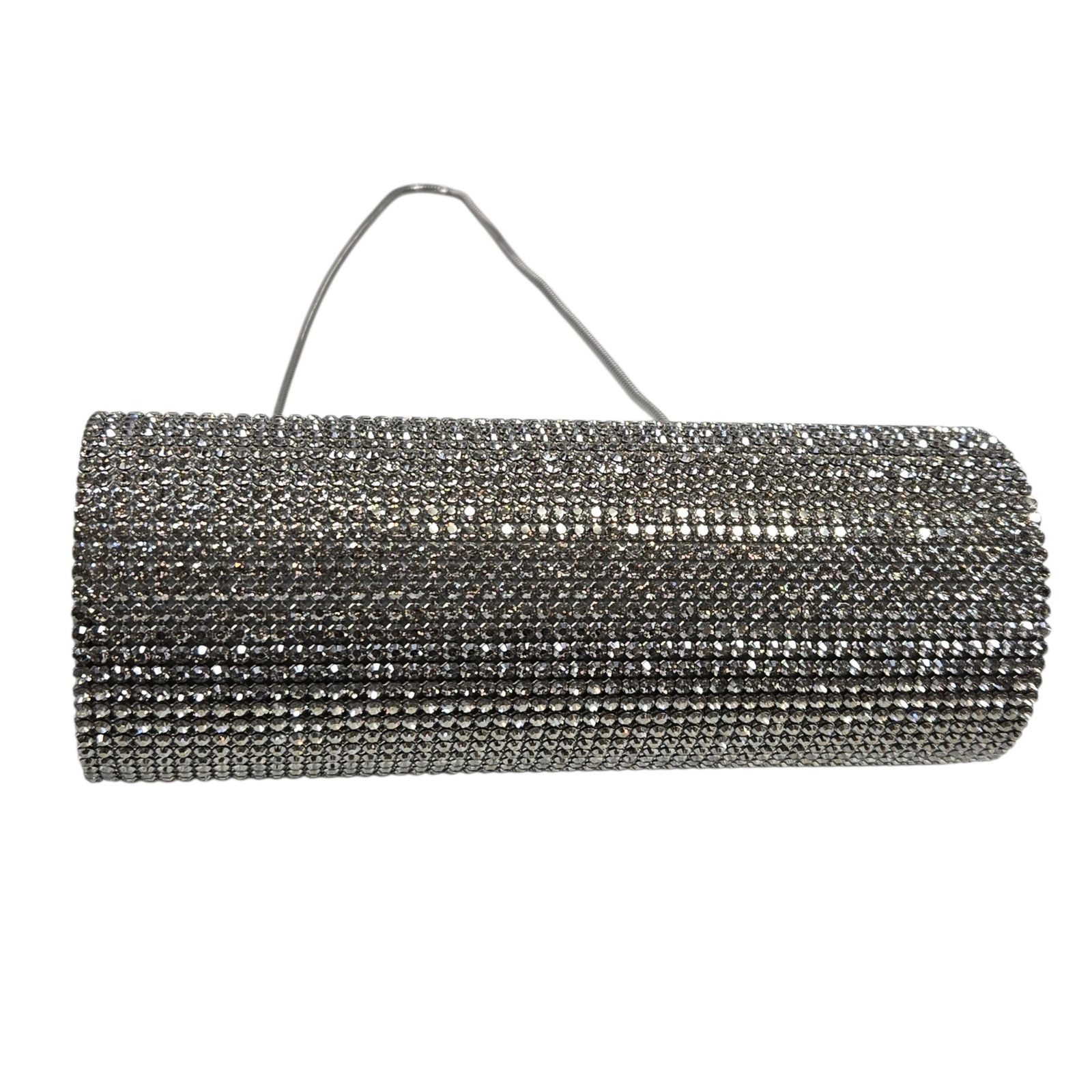 ◇SWAROVSKI スワロフスキー レザー ラインストーン パーティバッグ