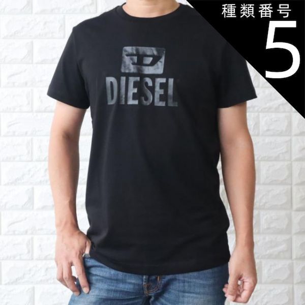 種類5:BLACK（ブラック）/XXL 【並行輸入品】ディーゼル Tシャツ ロゴ