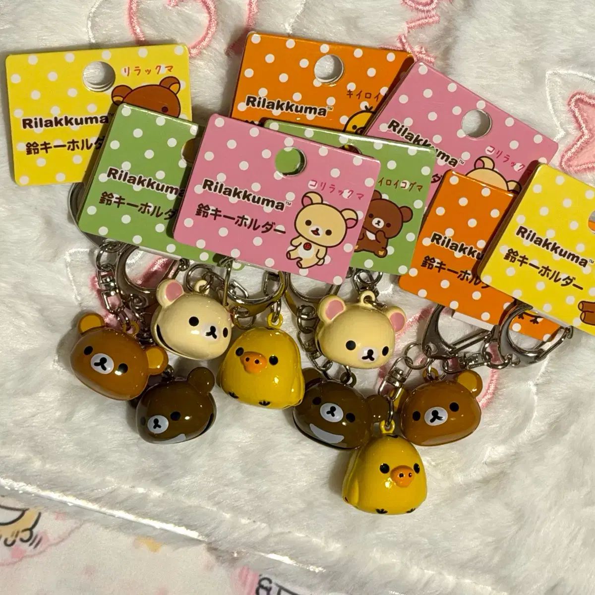 リラックマ　ストラップ　キーホルダー　まとめ売り　サンエックス 古典San-x（サンエックス）リラックマ ストラップキーホルダー（4type
