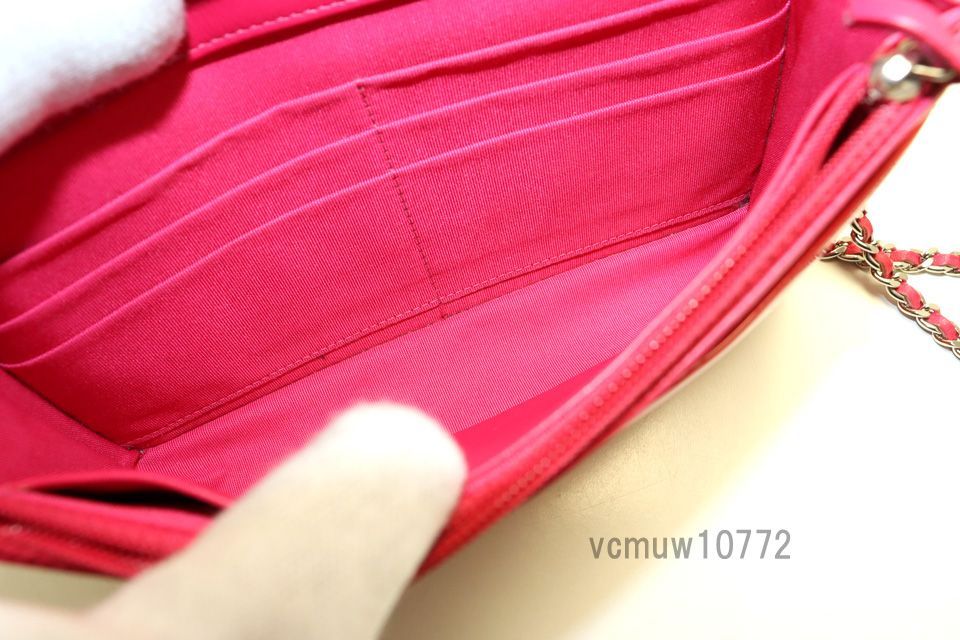 希少美中古□CHANEL 17番台 メイクアップライン SV金具 エナメル