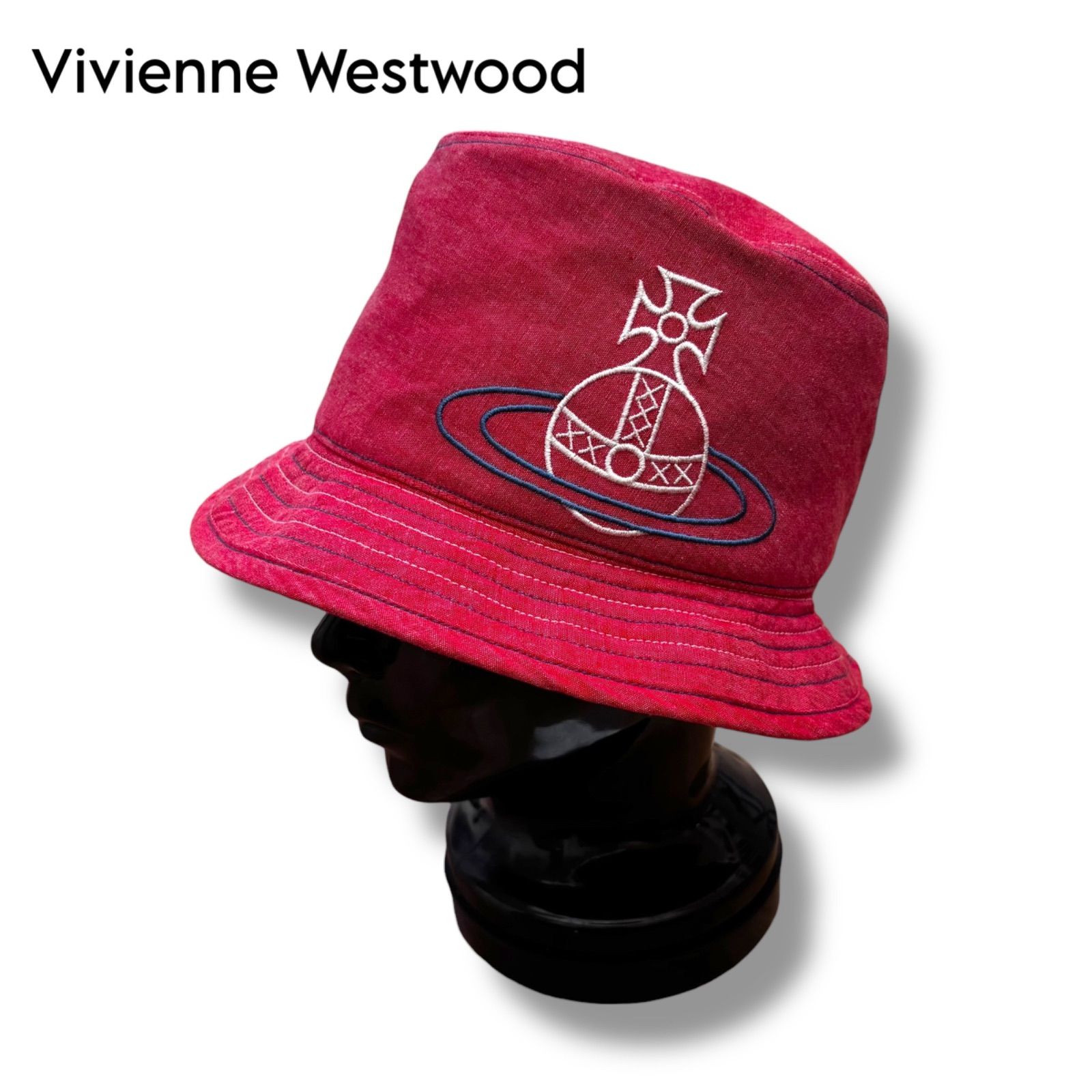 Vivienne Westwood】ビッグオーブ刺繍 バケットハット ピンク - メルカリ