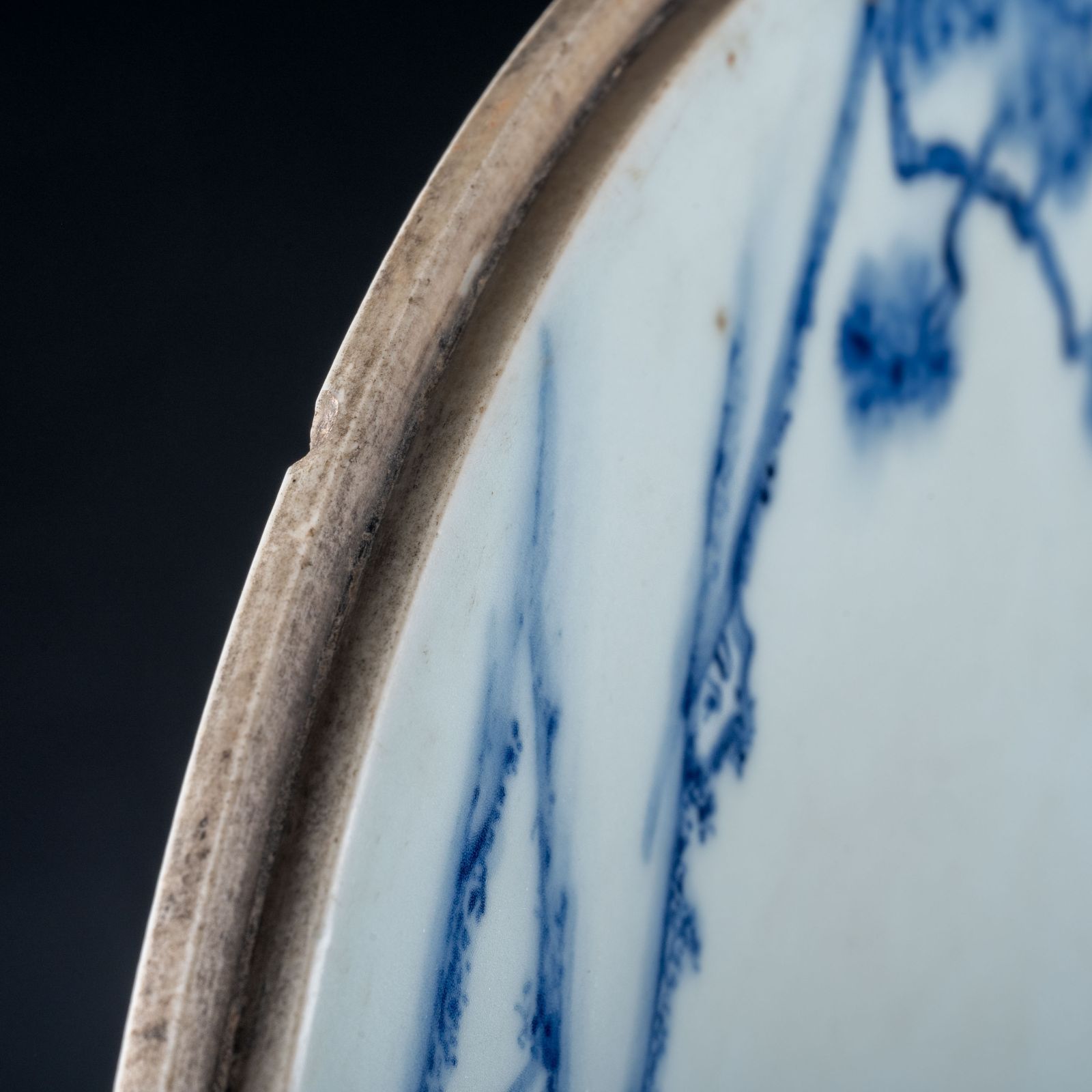 古伊万里 染付 人物図 丸皿 共箱付 青花 骨董 古美術 明治 - メルカリ