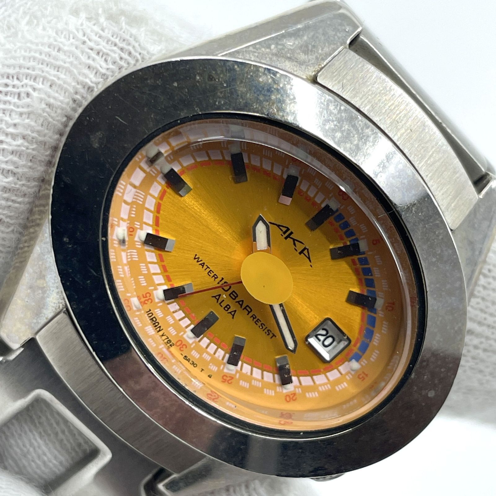 AKA セイコー SEIKO ALBA アルバ V782-5A40 クォーツ 腕時計 - 年代物 