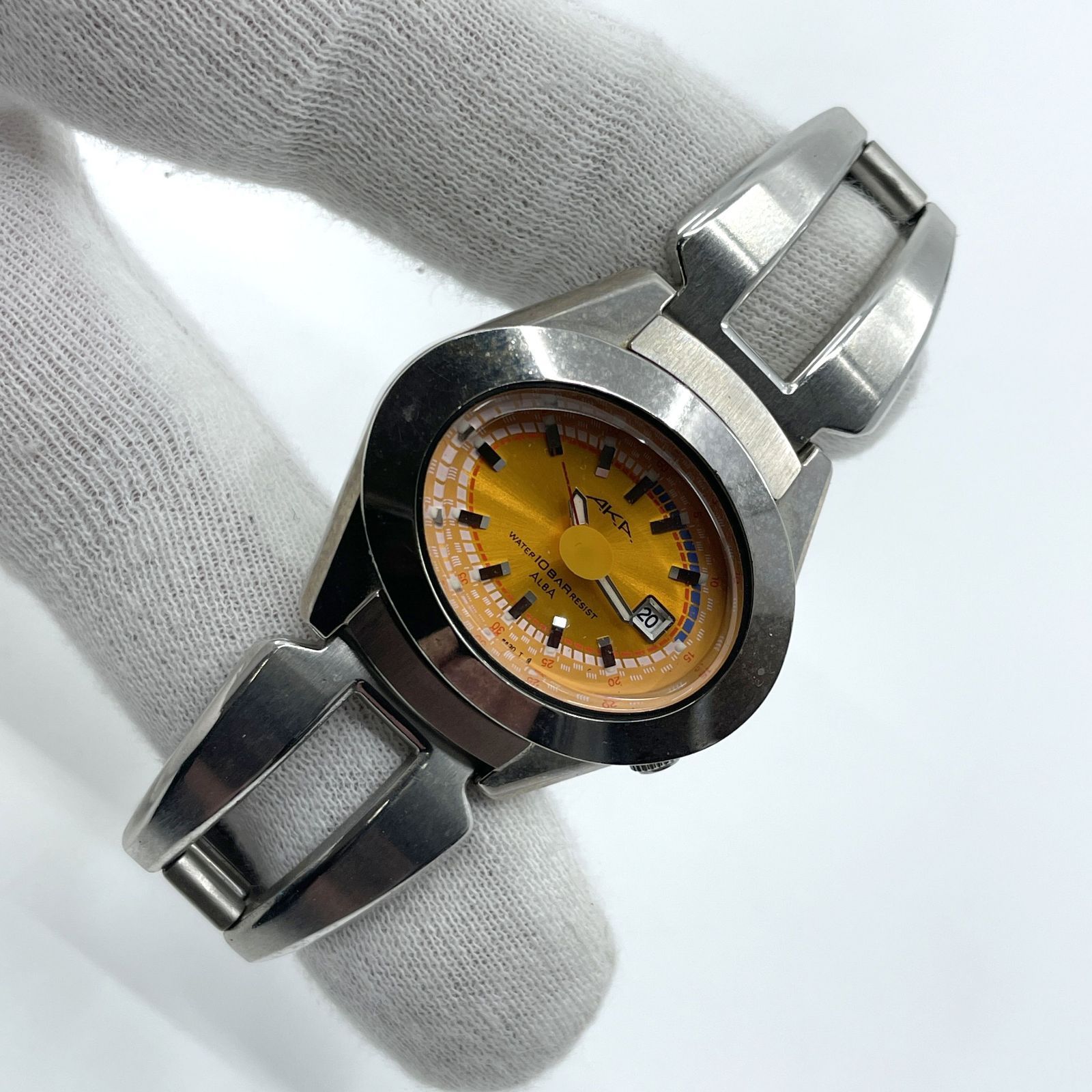 AKA セイコー SEIKO ALBA アルバ V782-5A40 クォーツ 腕時計 - 年代物 