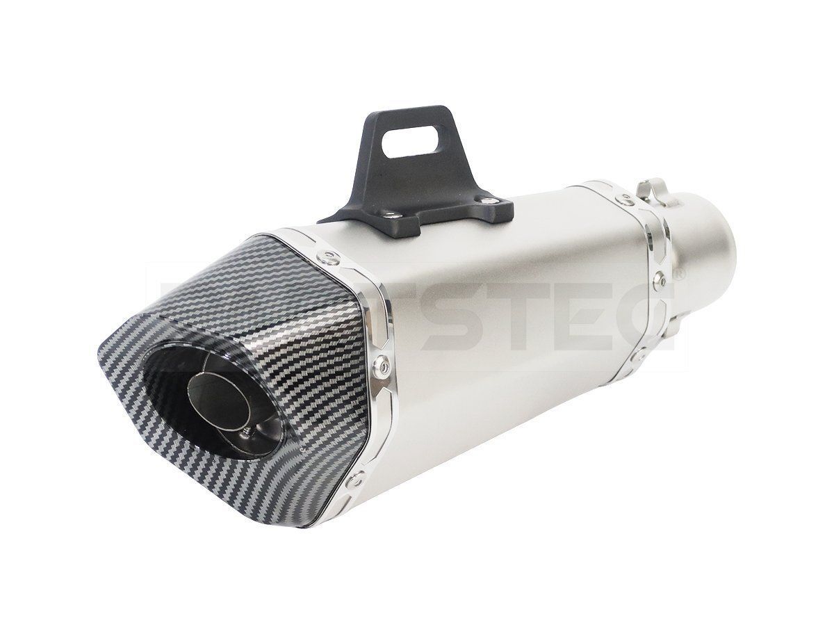 カーボン　サイレンサー　60.5 全長570mm 最新汎用 カーボン サイレンサー マフラー 490MM 60.5MMステンレス