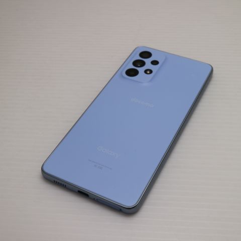 新品同様 Galaxy A53 5G SC-53C オーサムブルー スマホ 白ロム 土日祝