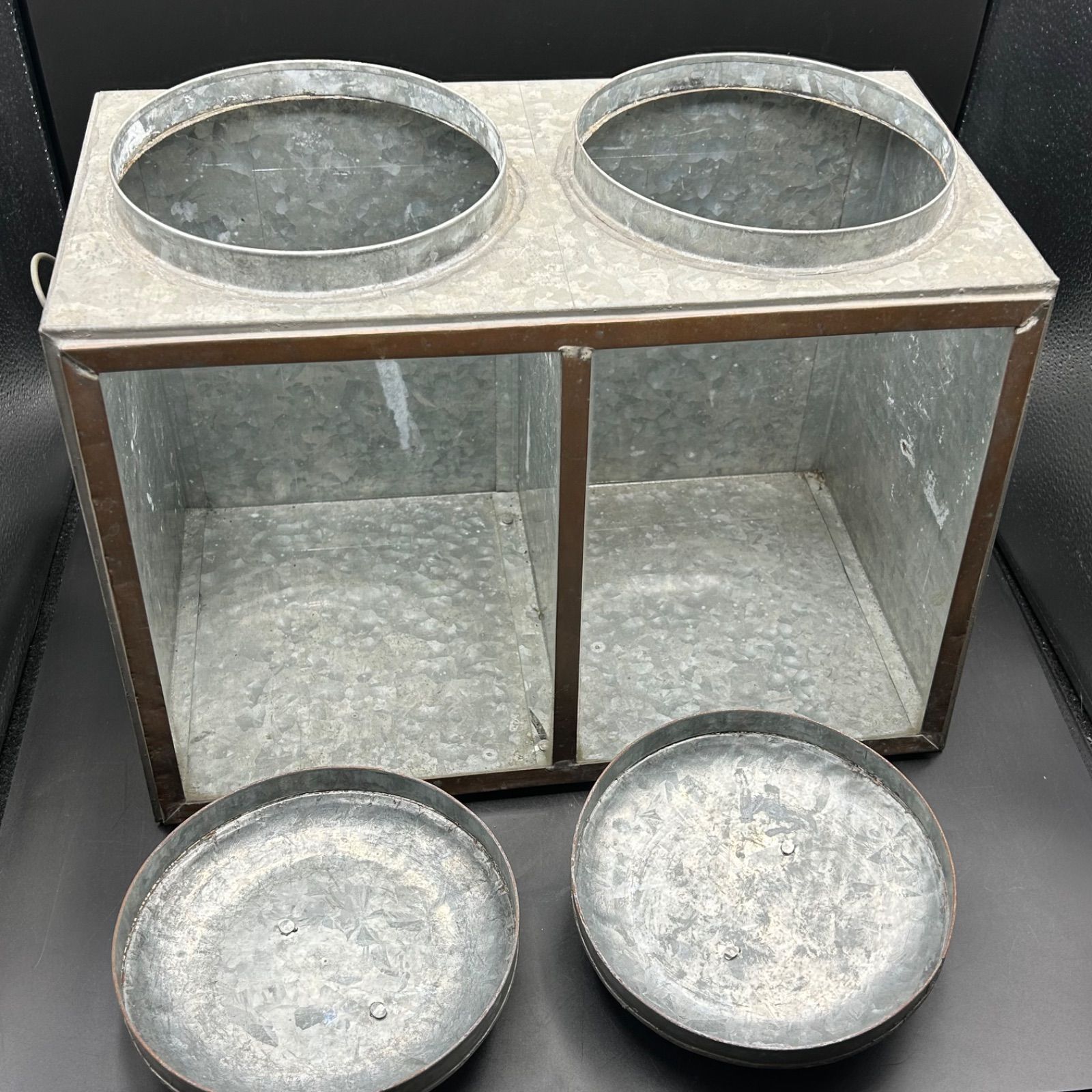 レトロ 駄菓子ケース ブリキ 駄菓子屋 古雑貨 インテリア コレクション