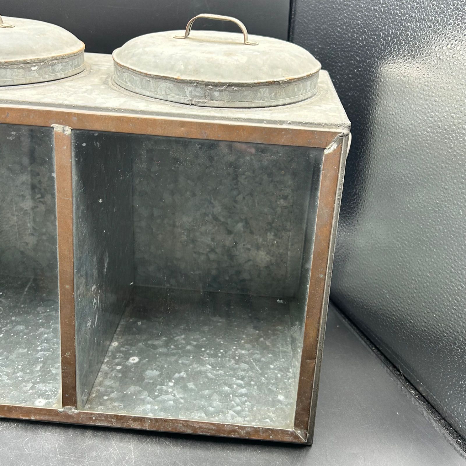 レトロ 駄菓子ケース ブリキ 駄菓子屋 古雑貨 インテリア コレクション