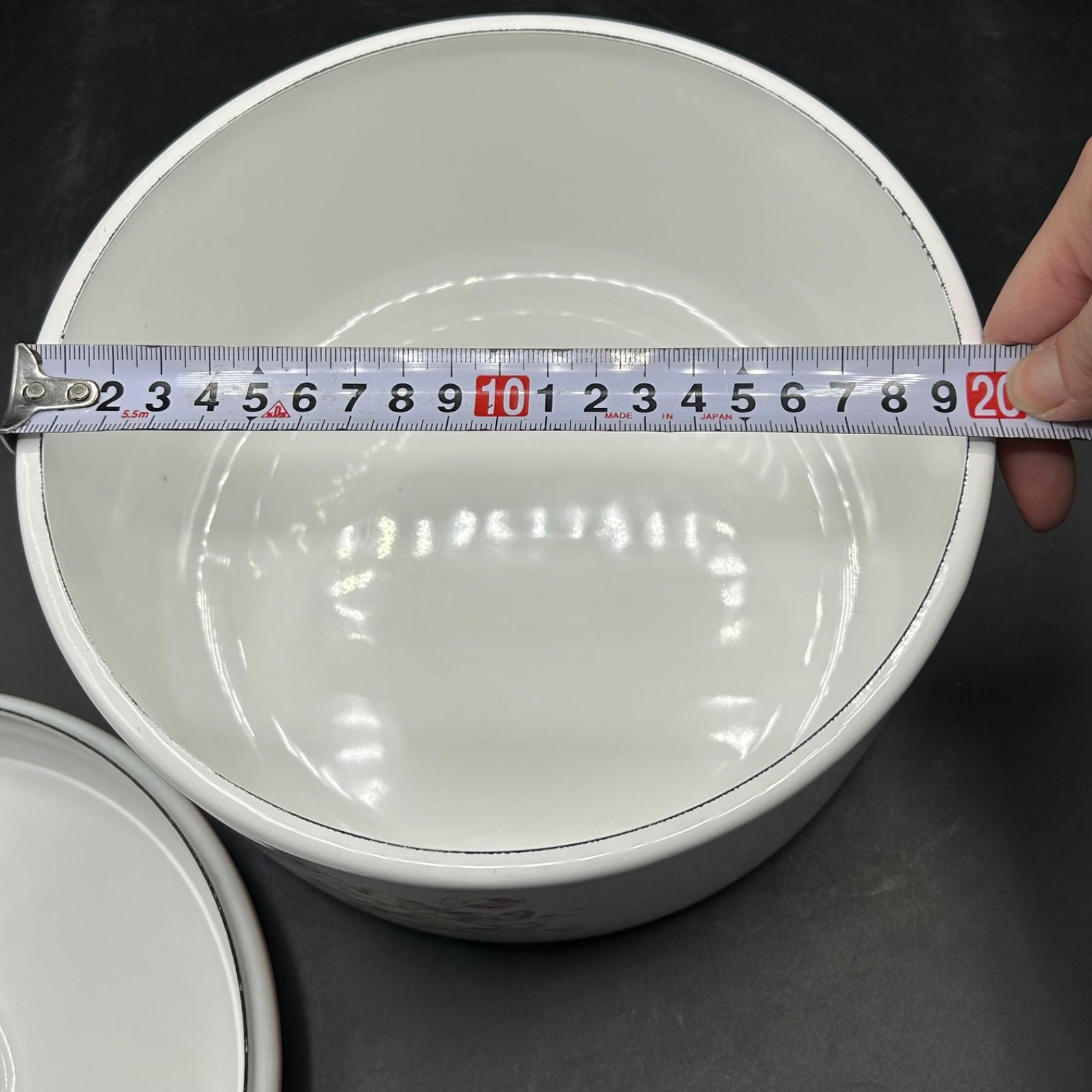 イマン imane ビビアンピンク ホーロー 丸缶 Mサイズ 琺瑯 20cm - メルカリ