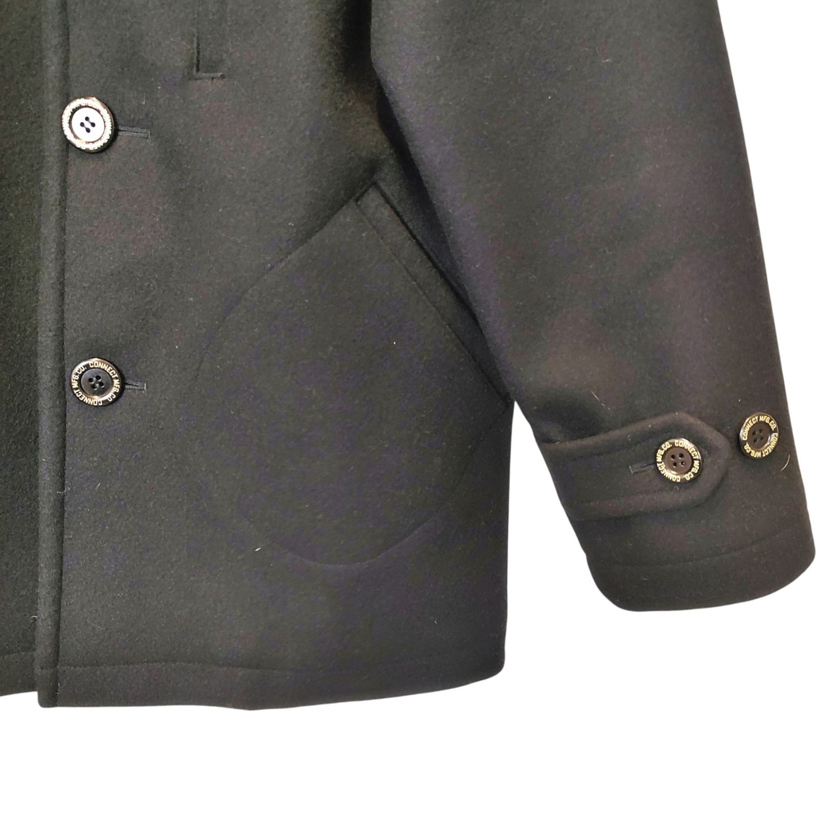 PHERROW'S フェローズ 17AW メルトン フード コート POJ2 S ブラック