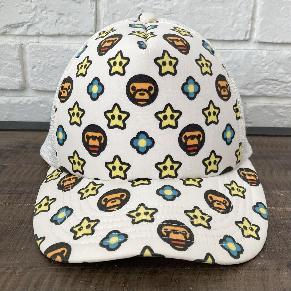【⭐️⭐️⭐️】マイロ モノグラム メッシュキャップ a bathing ape マイロ モノグラム メッシュ キャップ a bathing ape BAPE milo
