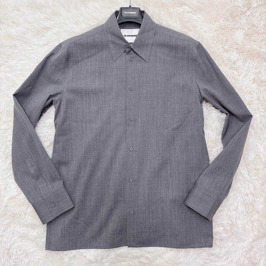 新品】定価:161700円 JIL SANDER ジルサンダー 24AW FINE WOOL RIPSTOP