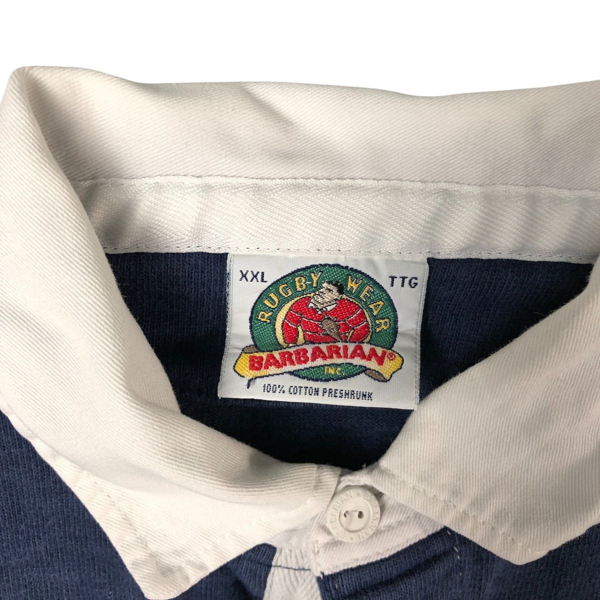 古着 90年代 バーバリアン BARBARIAN 長袖 ラガーシャツ カナダ製