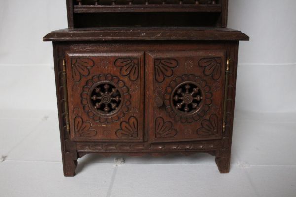 フランス アンティーク 古い木製のブルターニュ家具 ドール用家具