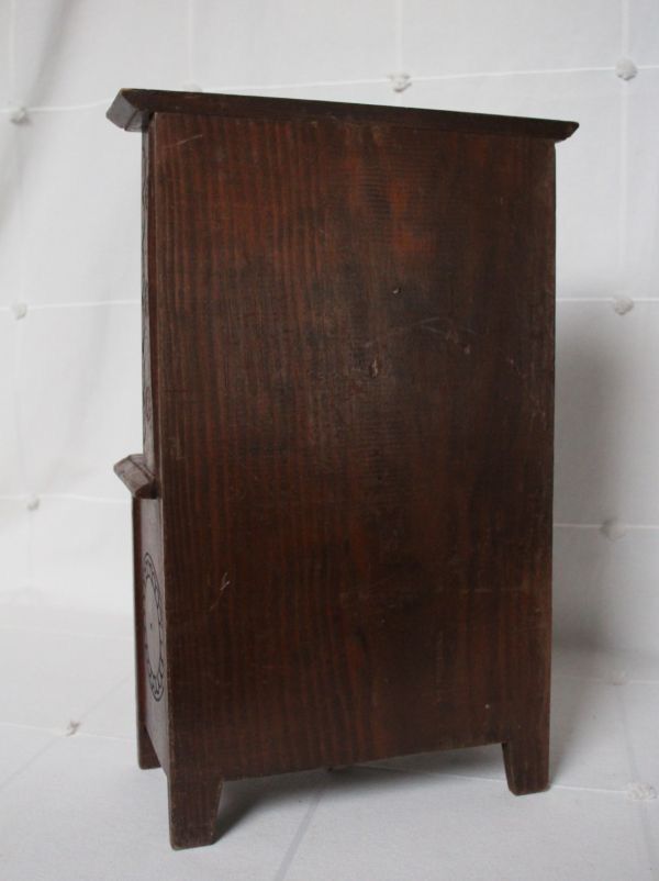 フランス アンティーク 古い木製のブルターニュ家具 ドール用家具