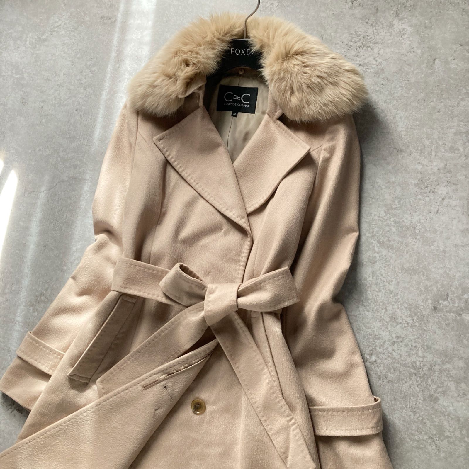 美品 クードシャンス COUP DE CHANCE ロングコート 上質 高級カシミヤ