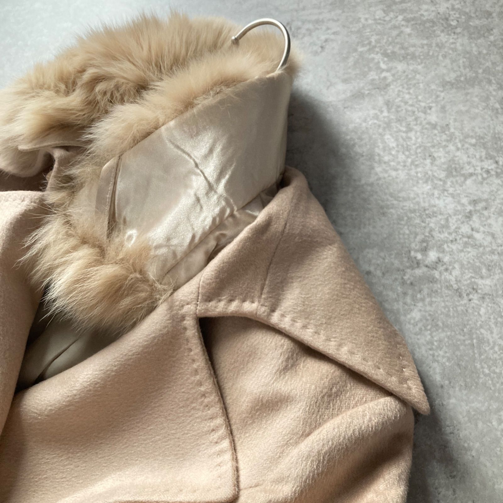 美品 クードシャンス COUP DE CHANCE ロングコート 高級カシミヤ100 