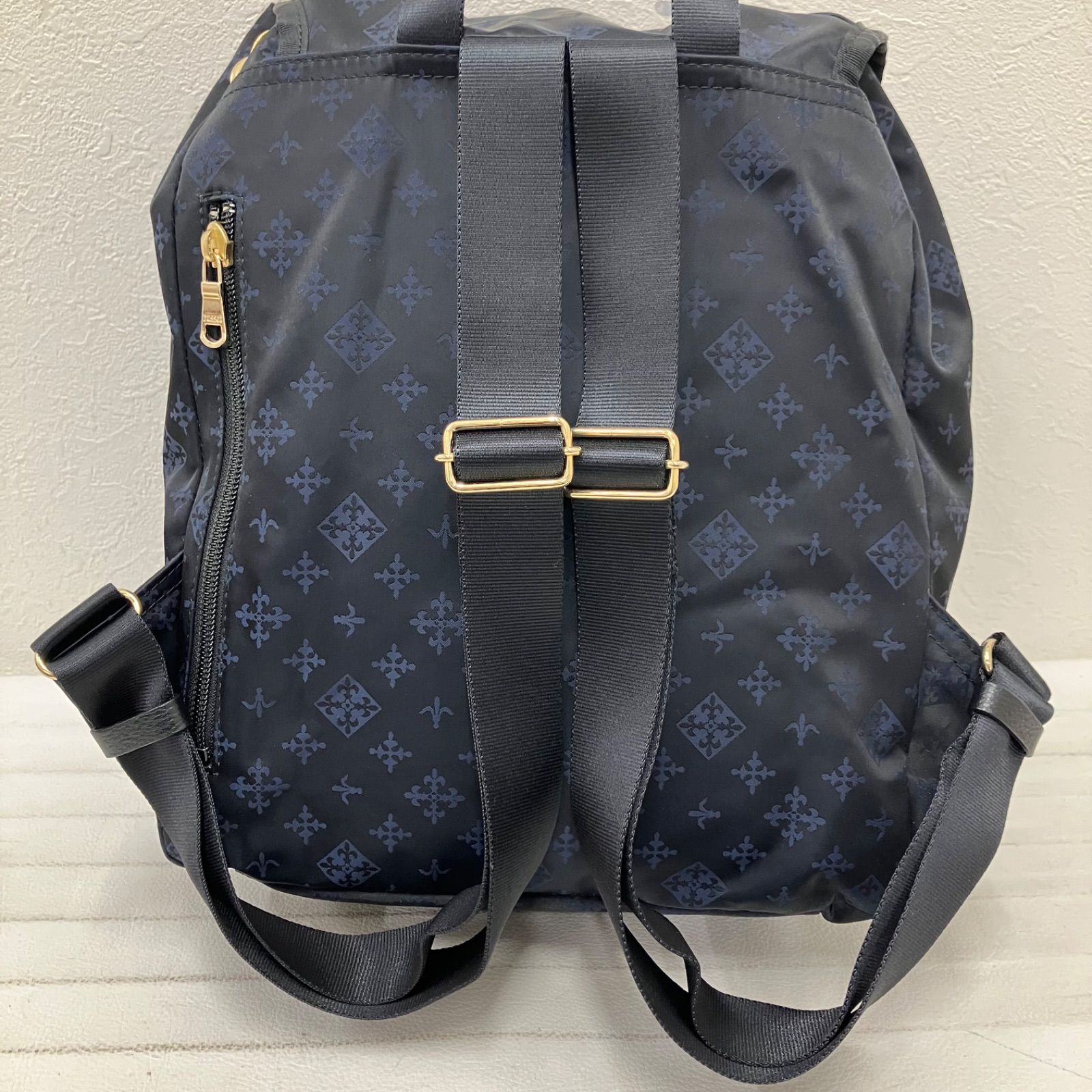 8624 russet ラシット リュックサック 巾着リュックサック ネイビー 紺