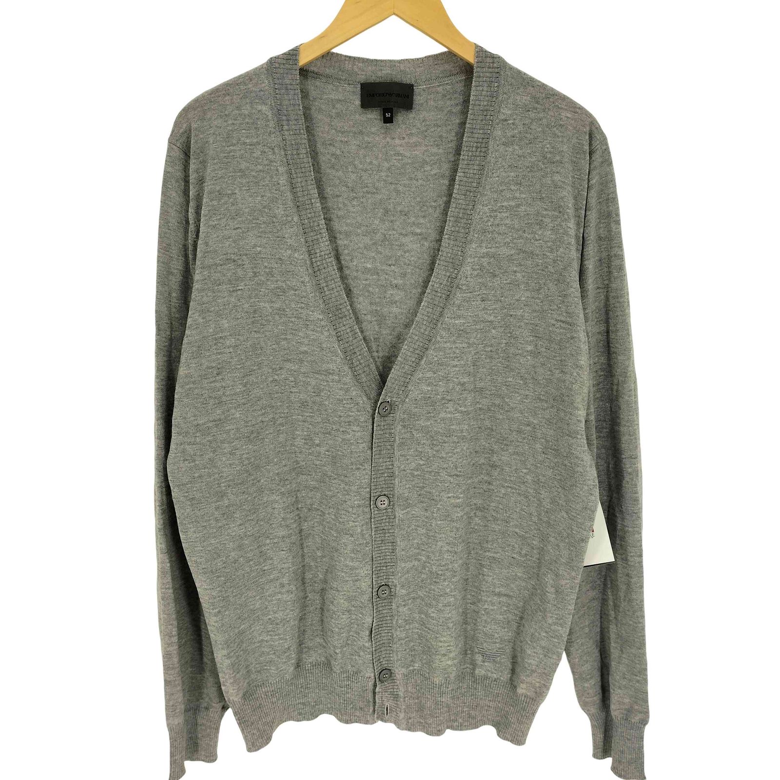 エンポリオアルマーニ EMPORIO ARMANI 24AW Plain-knit virgin-wool V
