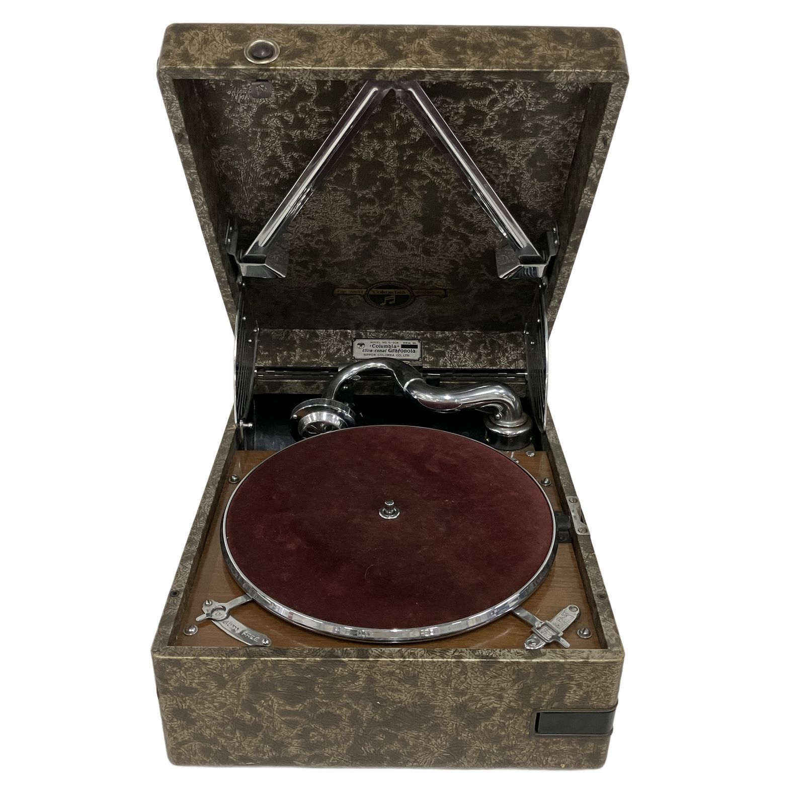 Columbia コロンビア viva-tonal 蓄音機 ポータブル蓄音機 G-208